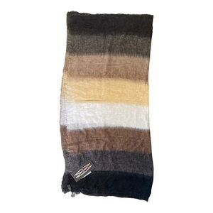 NWT MarlaWynn Linen Blend Multi Color Tonal Scarf